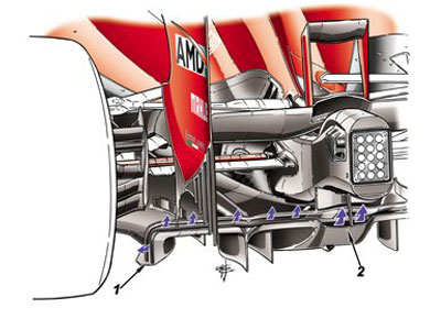 Ferrari F2012 - новый задний диффузор