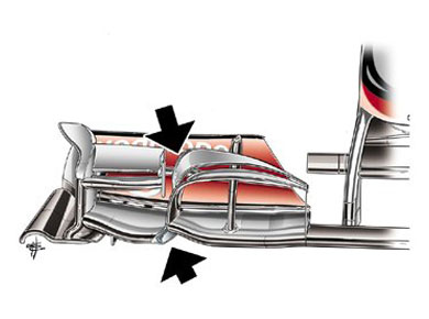 McLaren MP4-25 – модификация переднего антикрыла