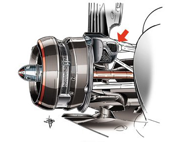 McLaren MP4-29 -  задние тормозные диски