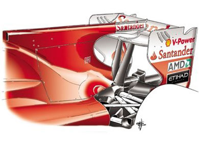 Ferrari F10 - модификация заднего антикрыла Ferrari F10 - модификация заднего антикрыла