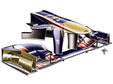 Toro Rosso STR6 – носовой обтекатель Toro Rosso STR6 – носовой обтекатель