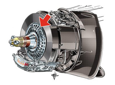 Red Bull RB10 – облегченные тормоза