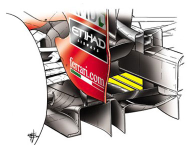 Ferrari F10 – модификация диффузора Ferrari F10 – модификация диффузора