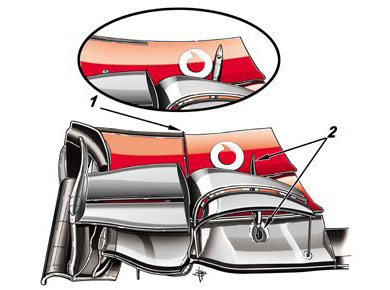 McLaren MP4-27 - новое переднее антикрыло McLaren MP4-27 - новое переднее антикрыло