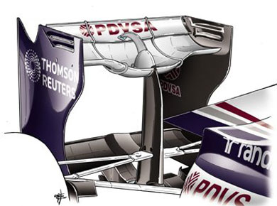 Williams FW30 – заднее антикрыло Williams FW30 – заднее антикрыло