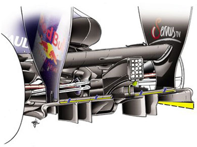 Red Bull RB7 – задний диффузор