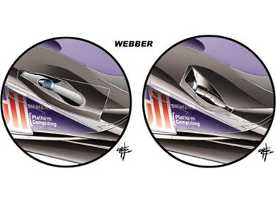 Red Bull RB8 - стандартная выхлопная система Red Bull RB8 - стандартная выхлопная система