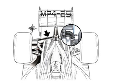 McLaren MP4-29 – обтекатели задней подвески McLaren MP4-29 – обтекатели задней подвески