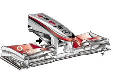 McLaren MP4-25 – новое переднее антикрыло McLaren MP4-25 – новое переднее антикрыло