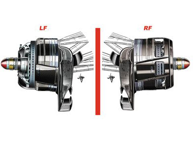 McLaren MP4-26 - тормозной воздуховод