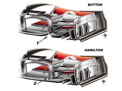 McLaren MP4-26 - новое переднее антикрыло