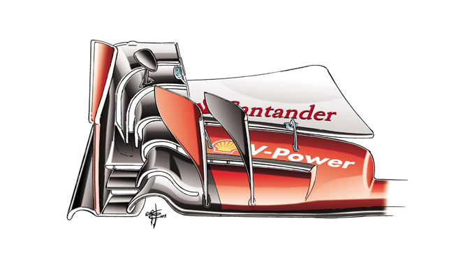 Ferrari SF15-Т - переднее антикрыло Ferrari SF15-Т - переднее антикрыло
