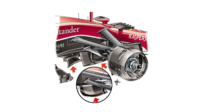 Ferrari SF15-Т – нижний стабилизатор Ferrari SF15-Т – нижний стабилизатор