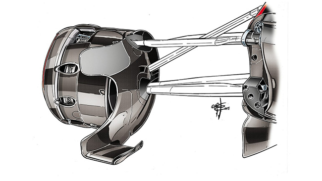 McLaren MP4-30 - тормозные барабаны