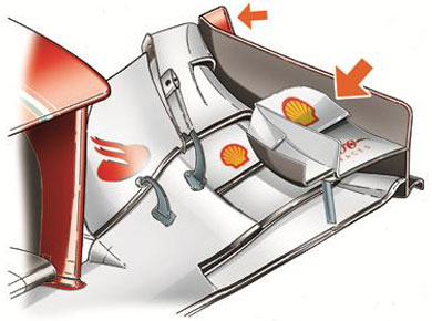 Ferrari F2012 - новое переднее антикрыло Ferrari F2012 - новое переднее антикрыло