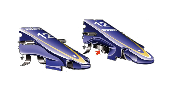 Sauber C34 - пакет обновления для Сингапура Sauber C34 - пакет обновления для Сингапура