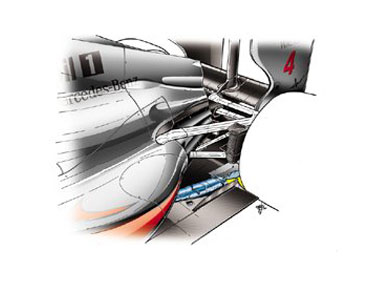 McLaren MP4-26 – боковые понтоны